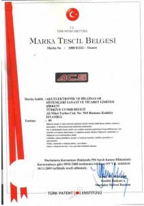 ACS Marka Tescil Belgesi